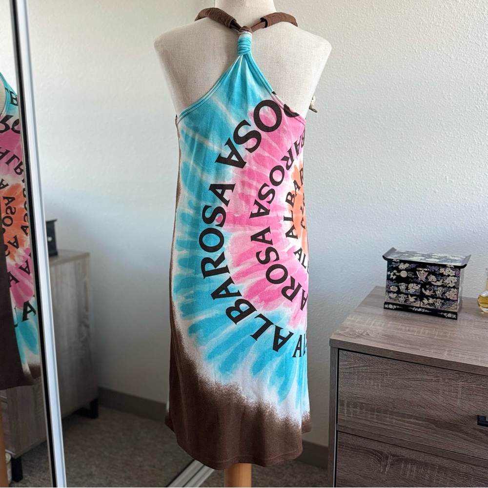 Alba Rosa Gyaru Tie Dye Racer Back Midi Dress - Picture 2 of 5